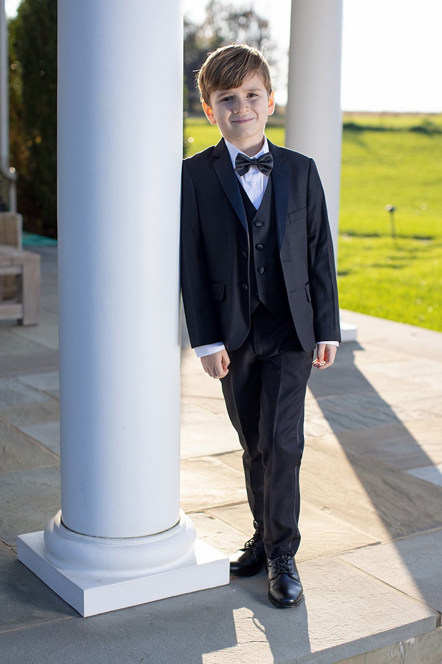 BLACKTIE "Prestige" Kids Black 5-Piece Tuxedo