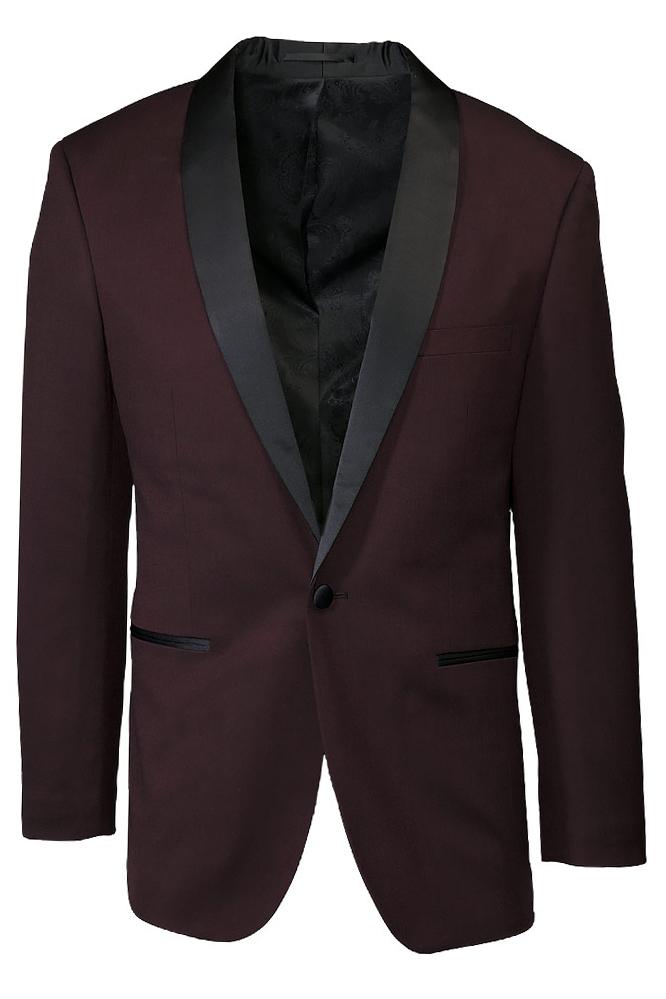 BLACKTIE "Sebastian" Burgundy Pindot Tuxedo Jacket (Separates)