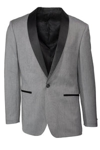 BLACKTIE "Sebastian" Grey Pindot Tuxedo Jacket (Separates)
