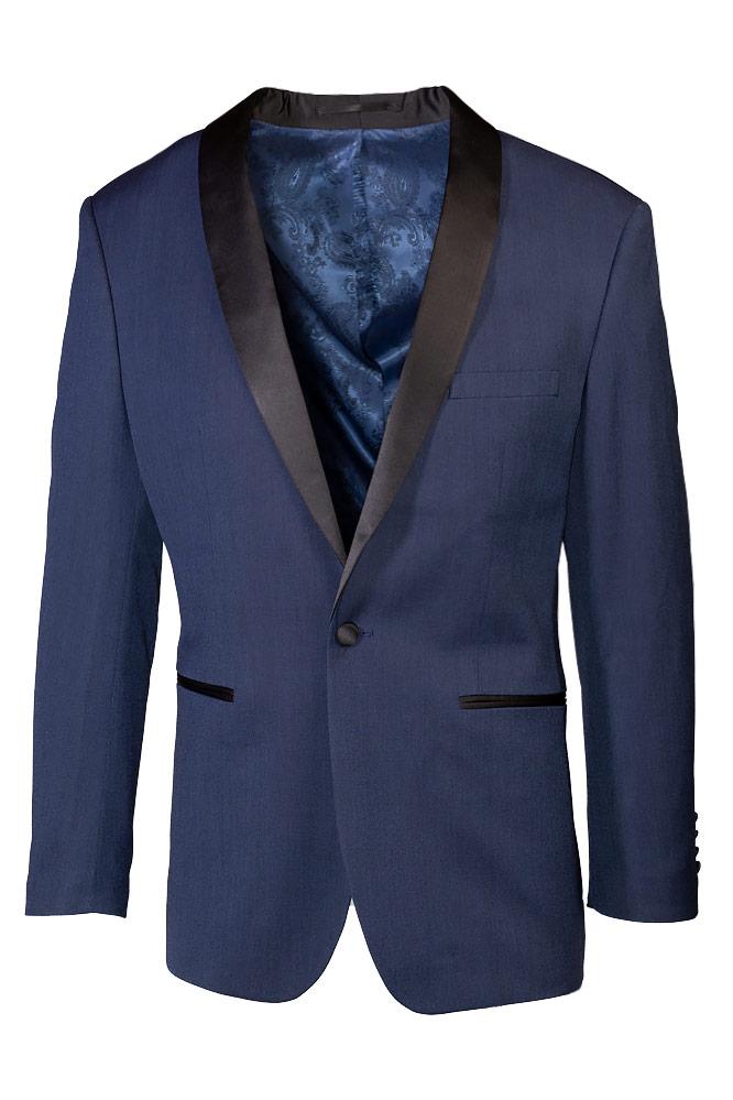 BLACKTIE "Sebastian" Indigo Pindot Tuxedo Jacket (Separates)