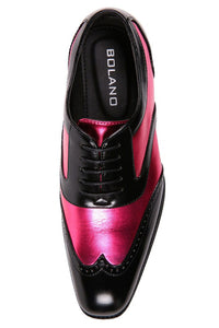 Bolano "Lawson" Fuchsia Tuxedo Shoes