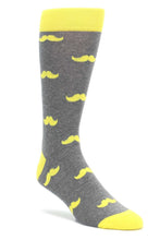 Bold Socks Lemon Bold Mustache Socks
