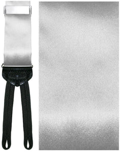 Cardi "Abruzzo" Silver Suspenders