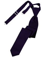 Cardi Amethyst Luxury Satin Skinny Necktie