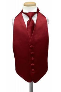 Cardi Apple Luxury Satin Kids Tuxedo Vest Boys Medium 7 12