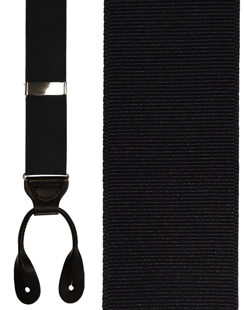 Cardi "Black Grosgraine Ribbon II" Suspenders