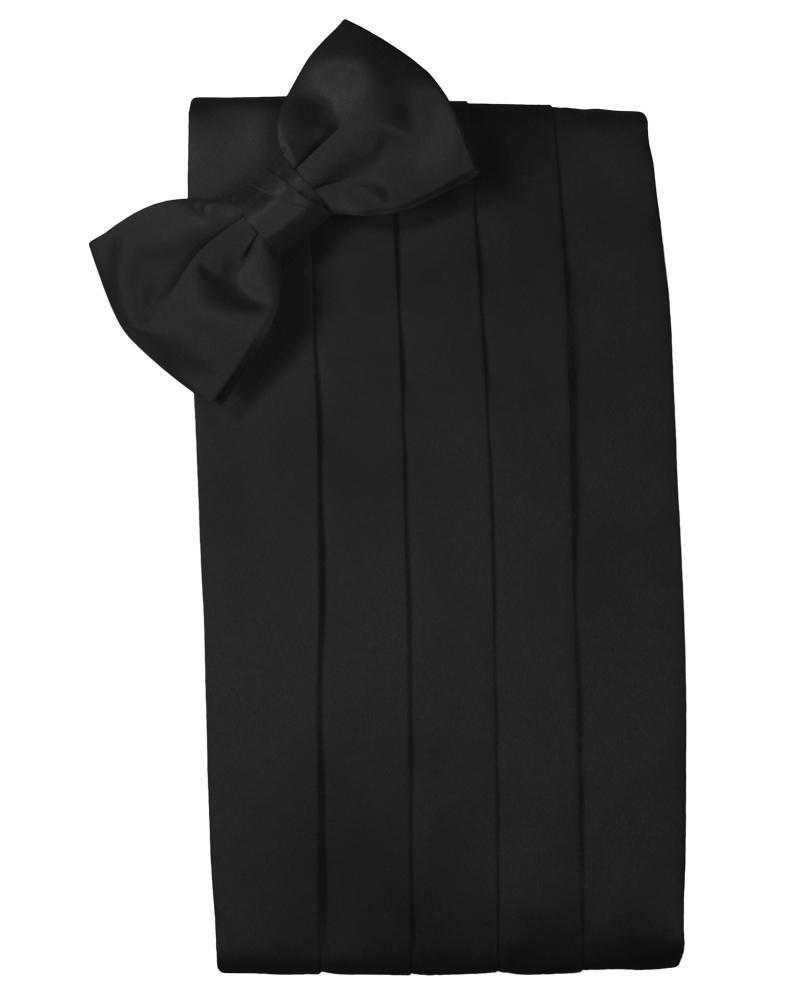 Cardi Black Luxury Kids Satin Cummerbund