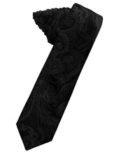 Cardi Black Tapestry Skinny Necktie