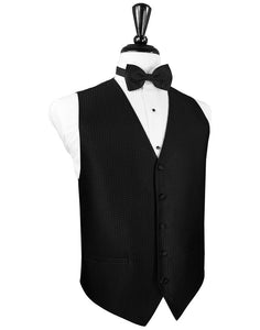 Black Venetian Tuxedo Vest