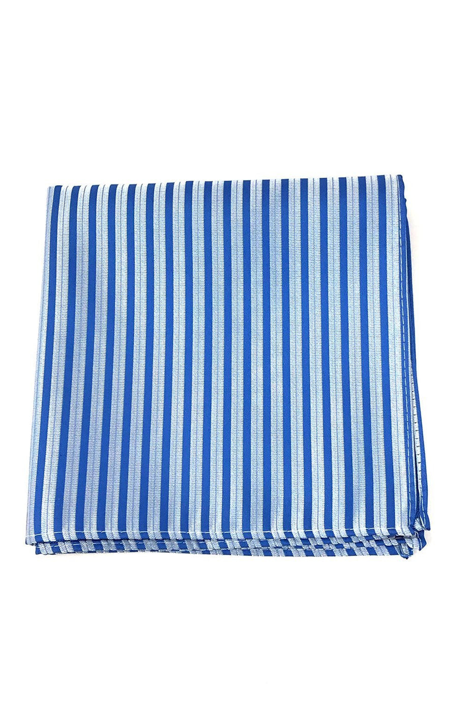 Cardi Blue Newton Stripe Pocket Square