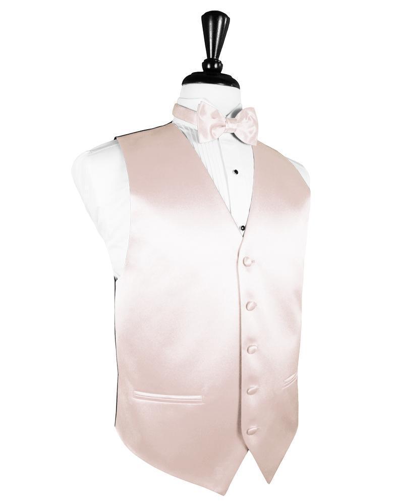 Blush Luxury Satin Tuxedo Vest