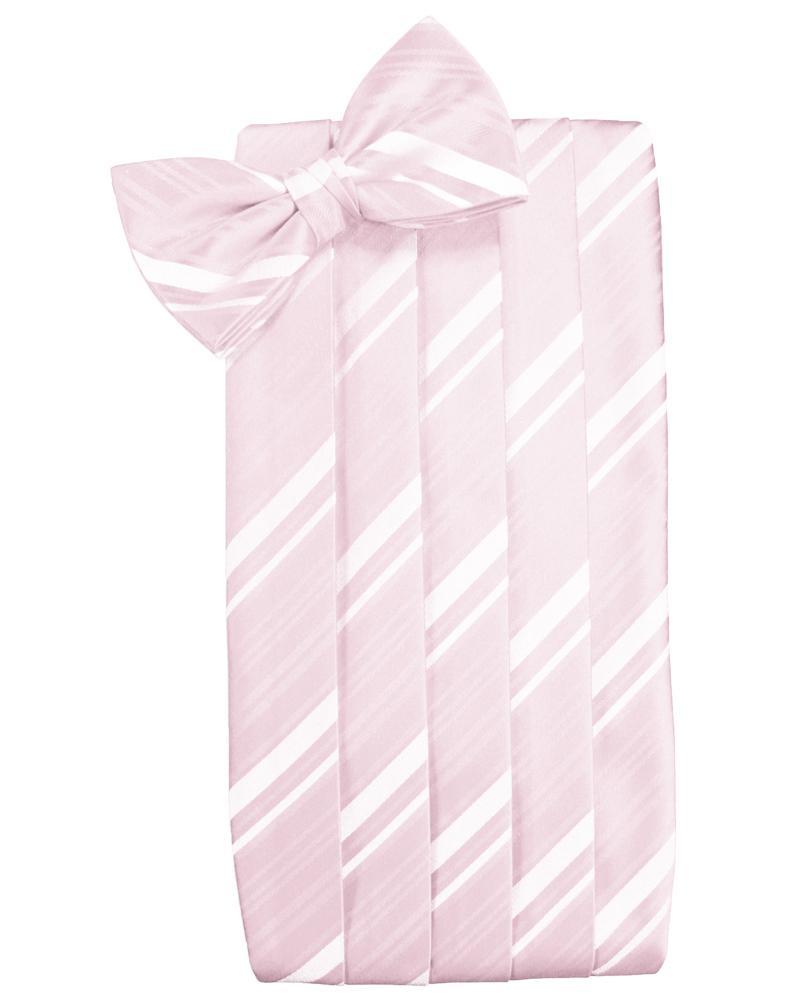 Cardi Blush Striped Satin Cummerbund