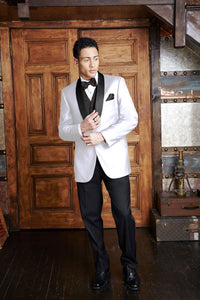 Cardi "Bradford" White Tuxedo Jacket (Separates)