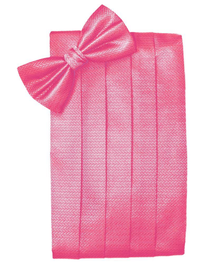 Bubblegum Herringbone Cummerbund