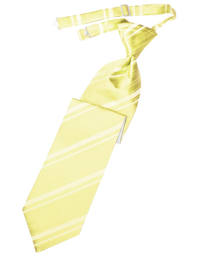 Cardi Canary Striped Satin Kids Necktie