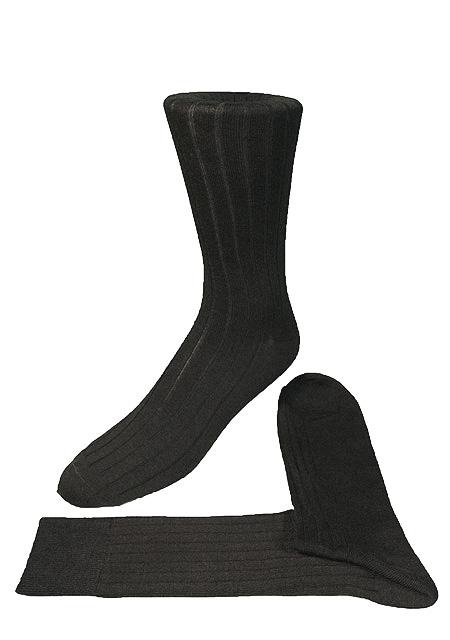 Cardi Charcoal Ribbed Kids Formal Socks