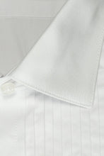 Cardi "Charles" White Spread Collar Tuxedo Shirt