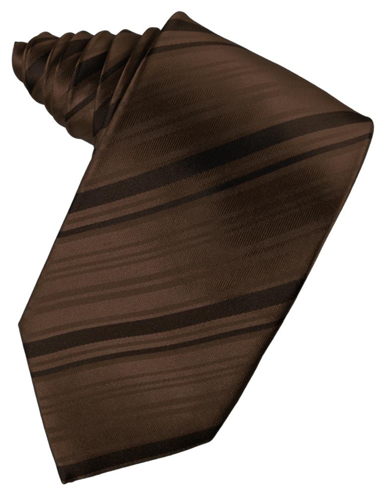 Cardi Chocolate Striped Silk Necktie