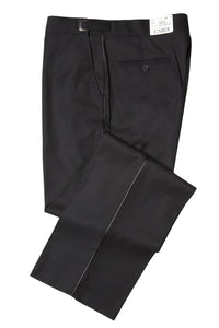 Cardi "Christopher" Kids Black Super 150's Luxury Viscose Blend Tuxedo Pants
