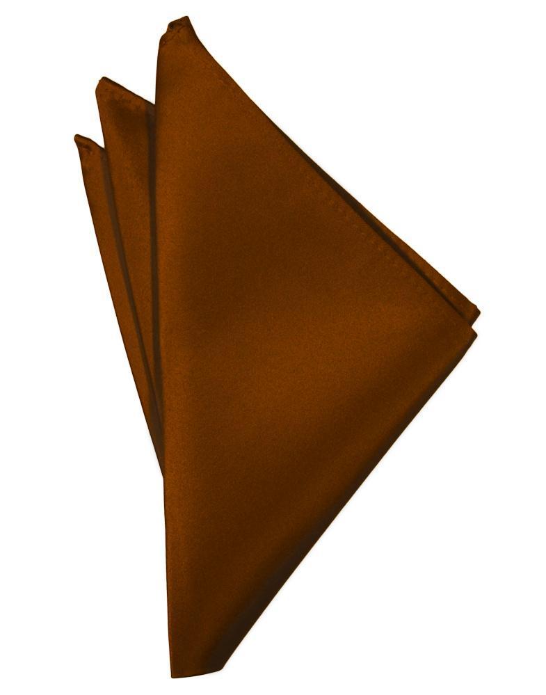 Cardi Cognac Luxury Satin Pocket Square