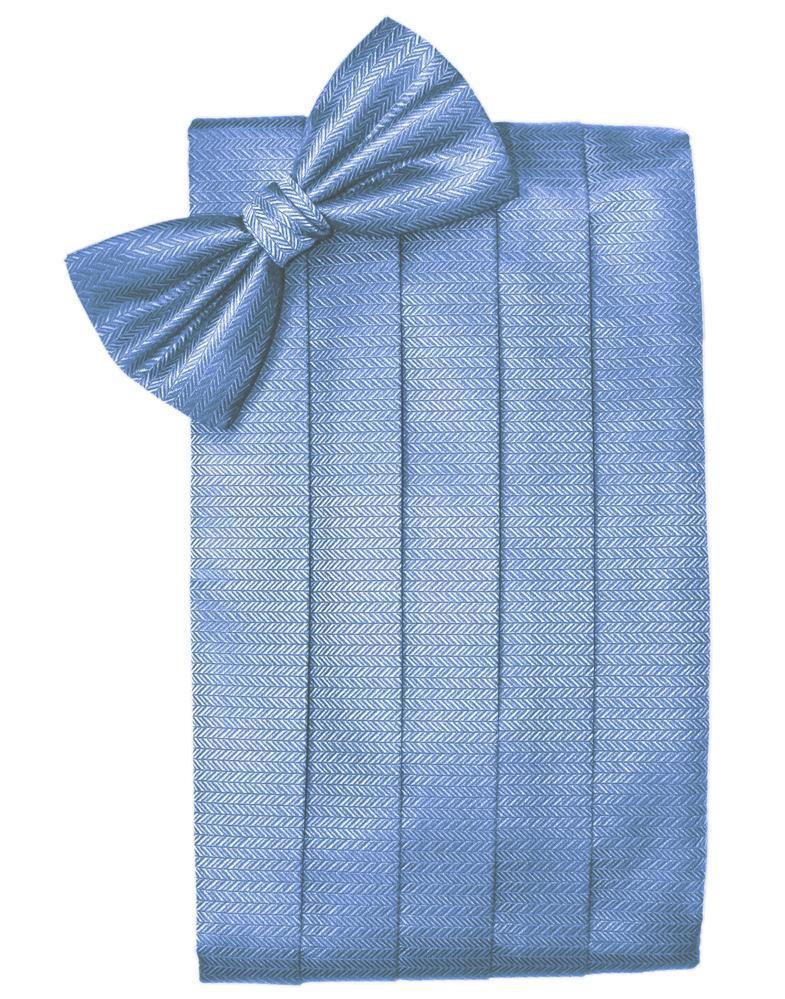 Cornflower Herringbone Cummerbund