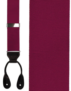 Cardi "Cranberry Grosgraine Ribbon II" Suspenders