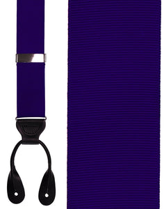 Cardi "Dark Purple Grosgraine Ribbon II" Suspenders