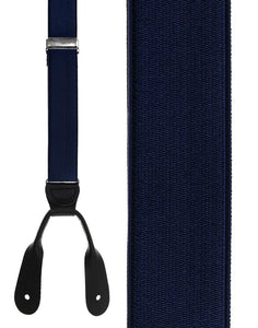 Cardi "French Satin" Navy Suspenders