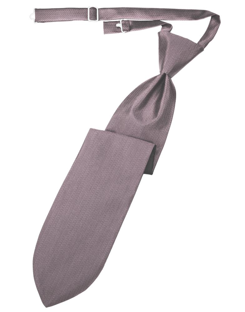 Cardi Frosty Pink Herringbone Kids Necktie