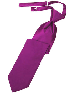 Cardi Fuchsia Luxury Satin Kids Necktie