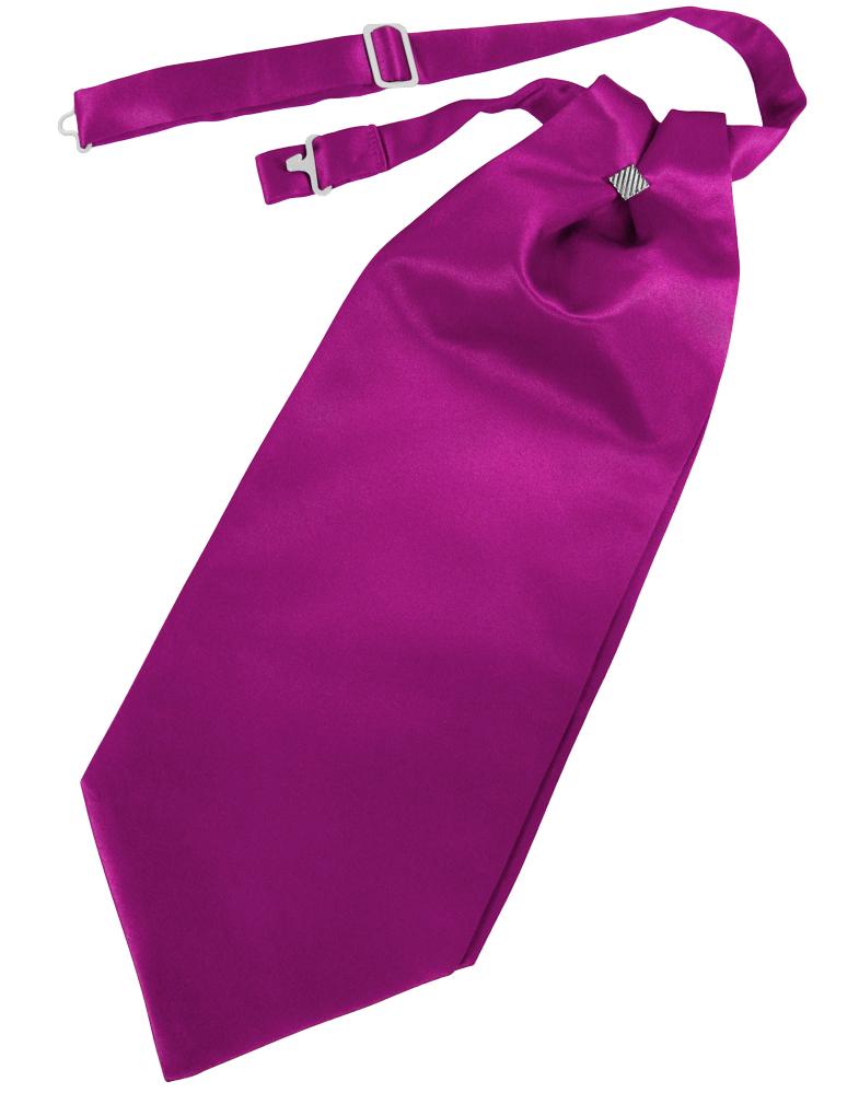 Cardi Fuchsia Solid Satin Kids Cravat