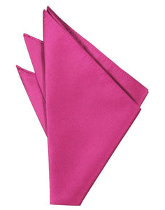 Cardi Fuchsia Solid Twill Pocket Square