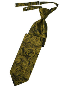 Cardi Gold Tapestry Kids Necktie