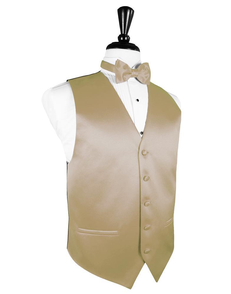 Golden Luxury Satin Tuxedo Vest Golden Luxury Satin Tuxedo Vest