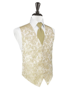 Golden Tapestry Tuxedo Vest