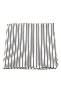 Cardi Grey Newton Stripe Pocket Square