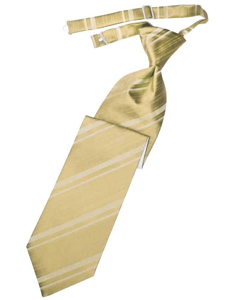 Cardi Harvest Maize Striped Satin Kids Necktie