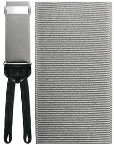 Cardi "Imperia" Silver Suspenders