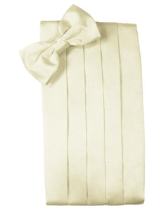 Cardi Ivory Luxury Satin Cummerbund