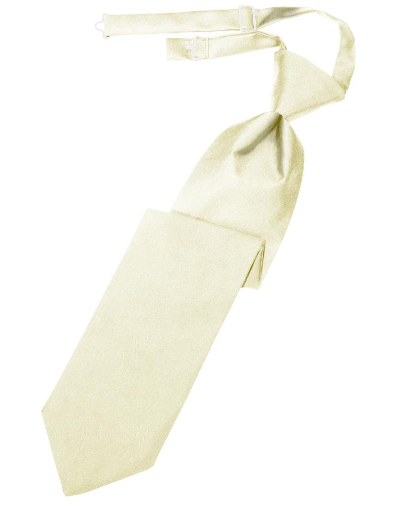 Cardi Ivory Luxury Satin Kids Necktie