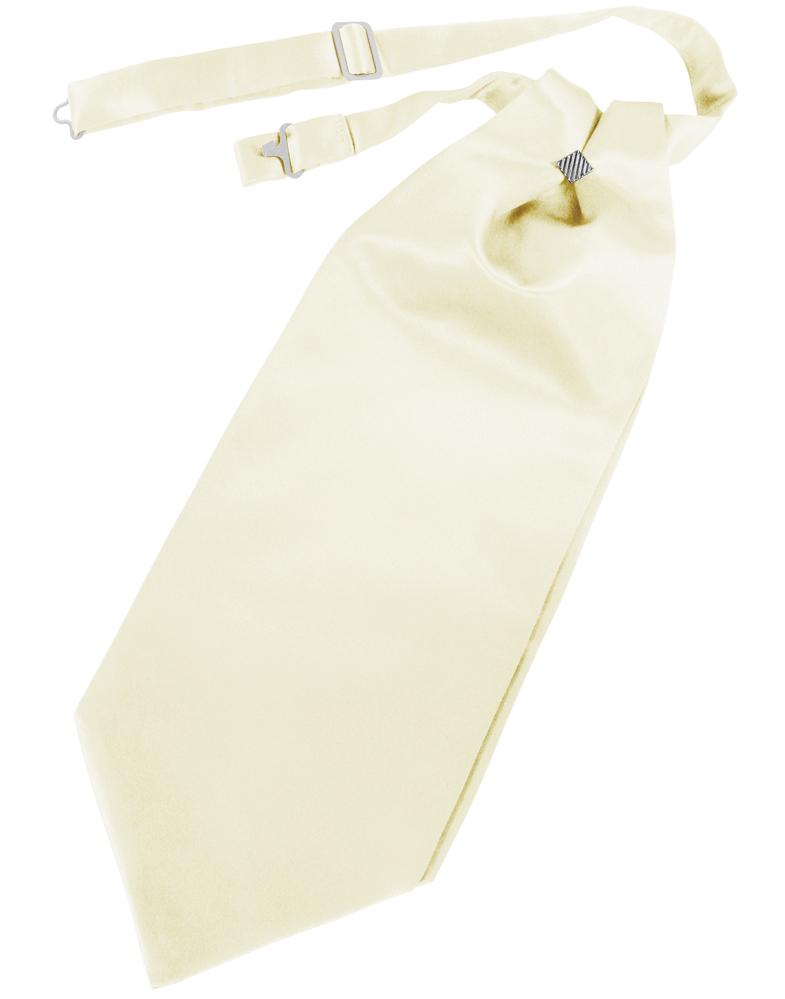 Cardi Ivory Solid Satin Kids Cravat