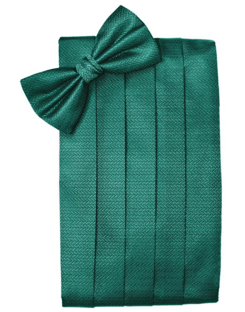 Jade Herringbone Cummerbund