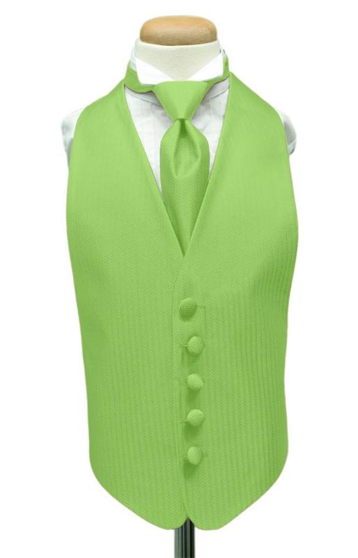 Cardi Kiwi Herringbone Kids Tuxedo Vest