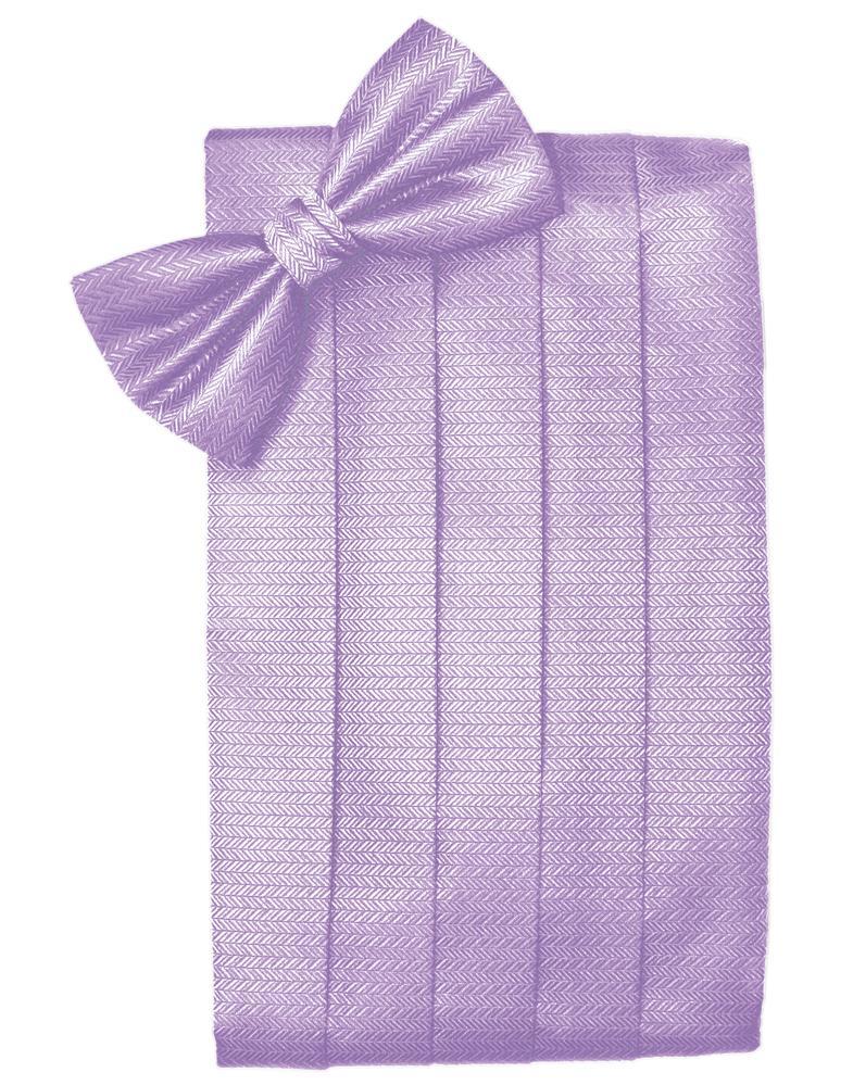 Lavender Herringbone Cummerbund