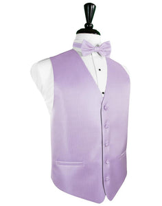 Lavender Herringbone Tuxedo Vest