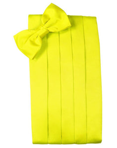 Cardi Lemon Luxury Satin Cummerbund