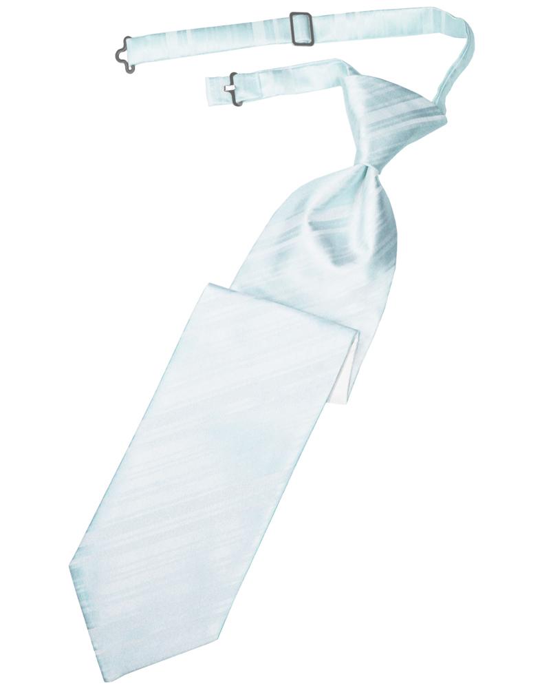 Cardi Light Blue Striped Satin Kids Necktie