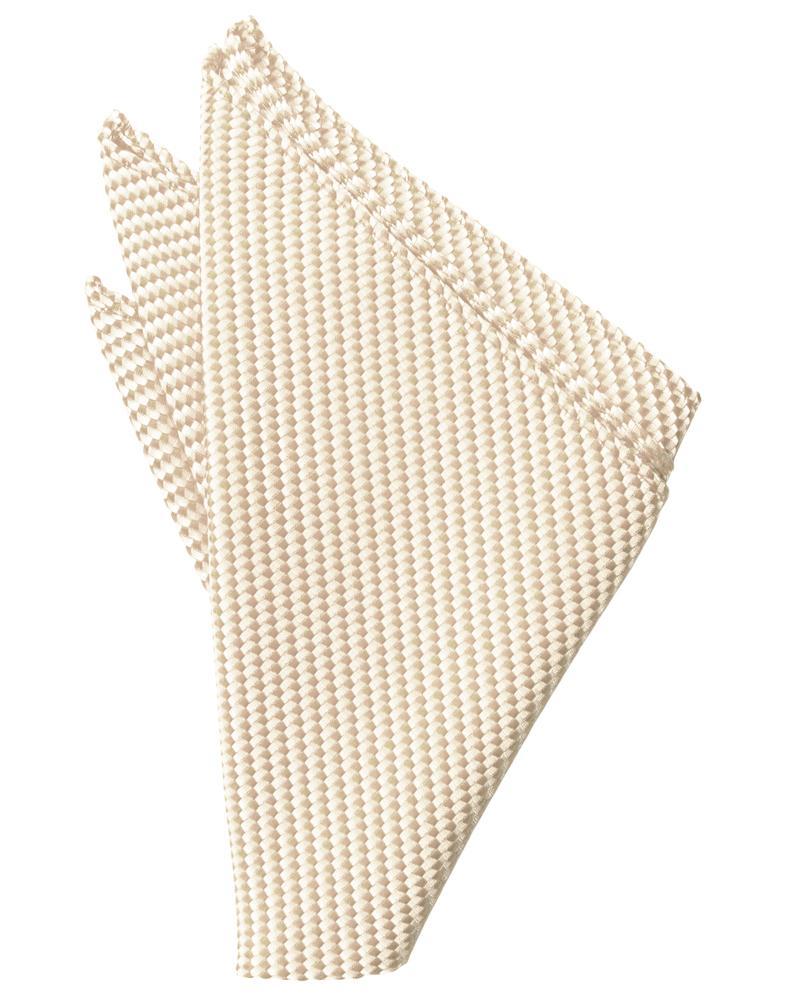 Cardi Light Champagne Venetian Pocket Square