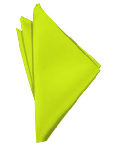 Cardi Lime Luxury Satin Pocket Square