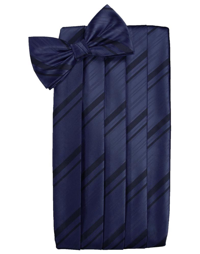 Cardi Marine Striped Satin Cummerbund